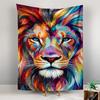 Colorful Lion Abstract Art Patterned tapestry for bedroom and living room home decor
