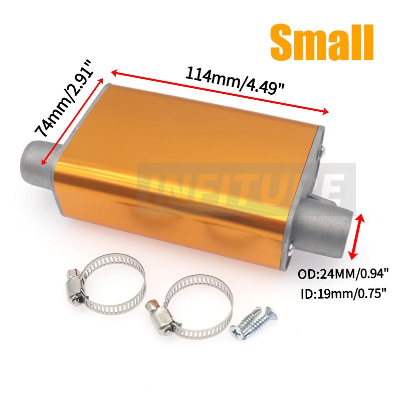 24mm Muffler Air Parking Heater Exhaust Pipe Aluminum Alloy Small Medium Large For Car Truck Camper VAN