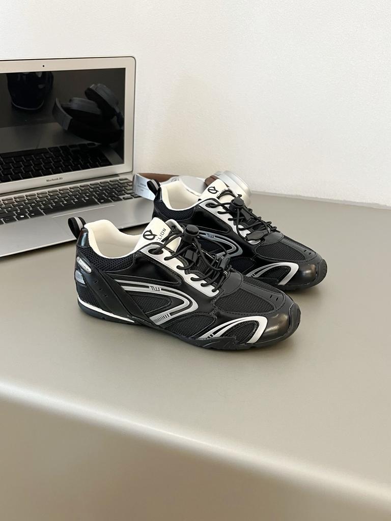 4.0 Racing Shoes Women's 2025 Summer New Fashion Versatile German Training Shoes Leather Mesh Breathable Runaway Sneakers