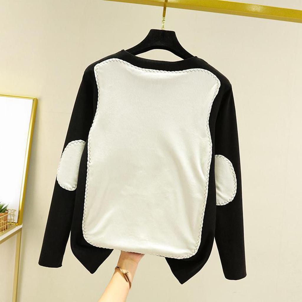 Женское свободное удобное повседневное модное и теплое нижнее белье с бесшовным круглым вырезом и толстым велюровым топом