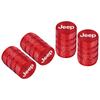 4Pcs Car Wheel Tire Valve Stem Cover Dustproof Cap Accessories For Jeep Grand Cherokee Wrangler JK Gladiator Compass Renegade MWGHF1