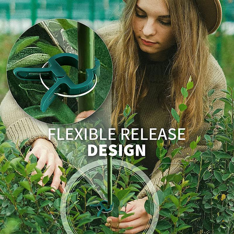 1/5/10/20Pcs Plant Fixed Clips Reusable Garden Bracket for Fixed Plants Vine Flower Seedling Tomatoes Support Garden Supplies Garden Tools
