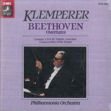 CD OTTO KLEMPERER PHILHARMONIA ORCHES Beethoven Overtures HCD2019 ANGEL Japan Classical Used