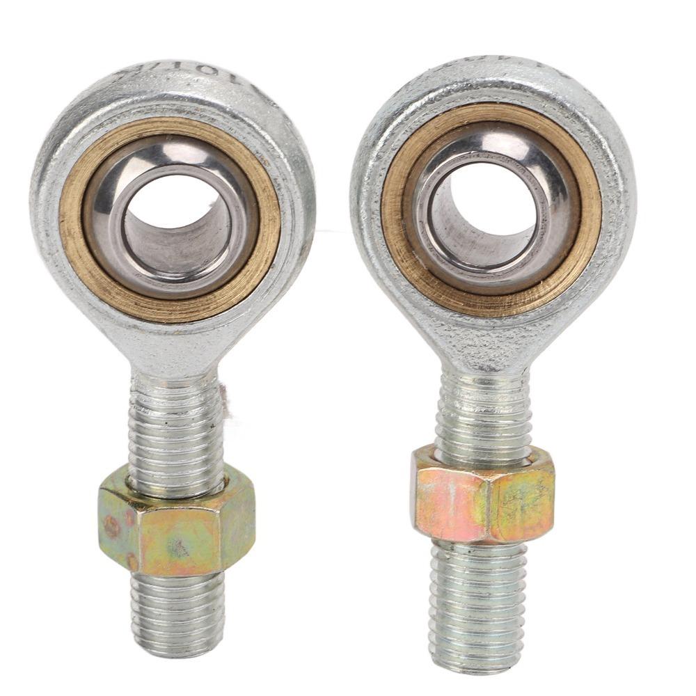 2Pcs M10 Thread Rod End Joint Bearing Left Right Hand Thread Tie Rod Ball Joint For ATV