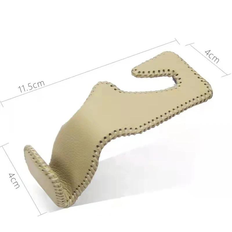 Крючки для подголовников автомобильных сидений Кожаная скрытая спинка Вешалка Держатель для хранения Органайзер Задняя полка для кошельков Сумки Аксессуары для интерьера