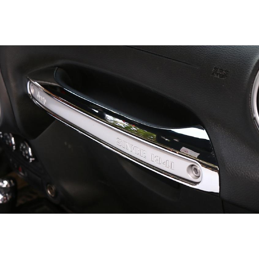 Car Co-pilot Handle Armrest Decoration Cover Stickers for Jeep Wrangler JK 2011 2012 2013 2014 2015 2016 2017 Interior