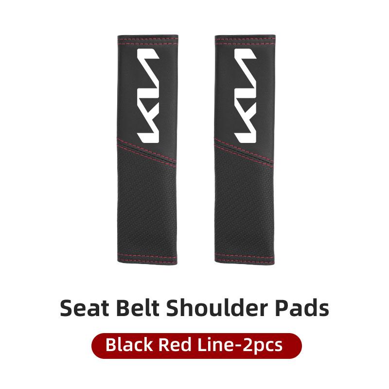 Leather Car Seat Safety Belt Adjustable Soft Protector Shoulder Strap Pad For KIA Rio K5 K2 Sportage Ceed Sorento Picanto QQ6