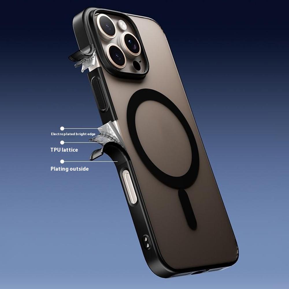 For iPhone 16 Pro Case Compatible with MagSafe Matte PC Back Cover