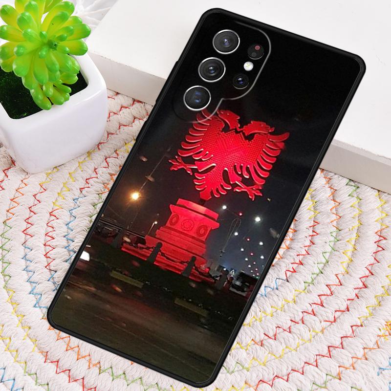 Чехол для телефона Албанский флаг Орел для Samsung Galaxy note 10 pro S26 Ultra S23 S24 FE S25 S21 S22 PLUS ударопрочный