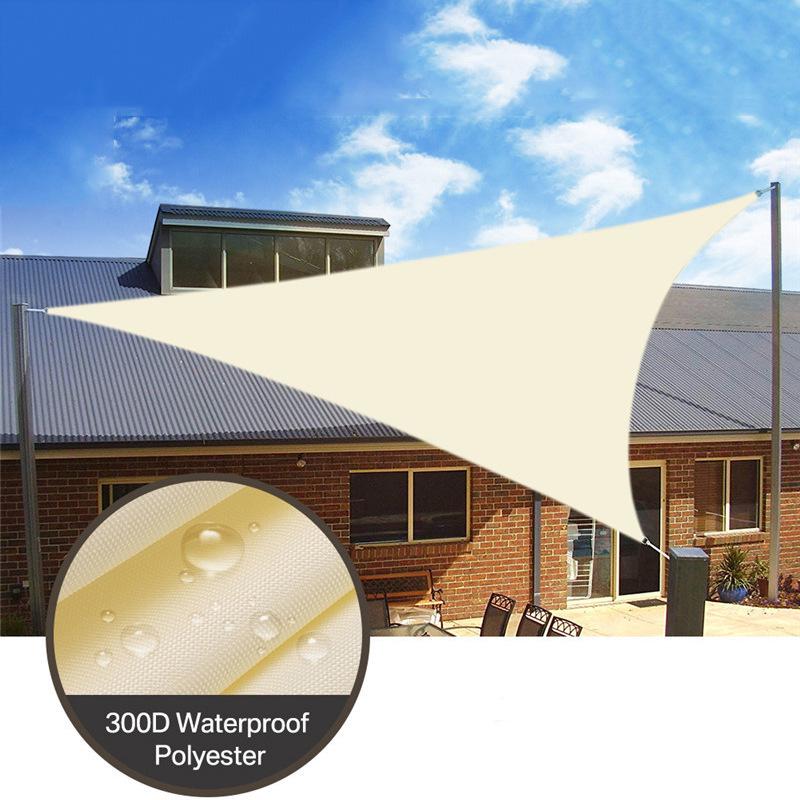 Waterproof Right Angle Triangle Sunshade Sail for Courtyard and Pool - UV Protection Canopy