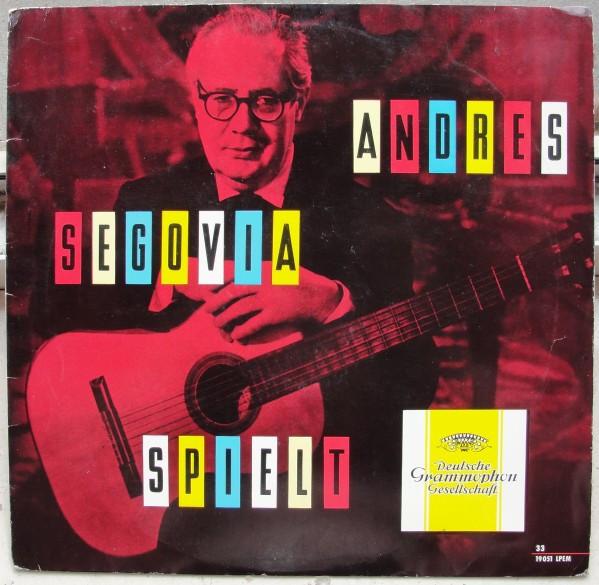 Виниловая пластинка АНДРЕС СЕГОВИЯ Andres Segovia Spielt 19051LPEM DEUTSCHE GRAMMO Германия Классическая Б/У
