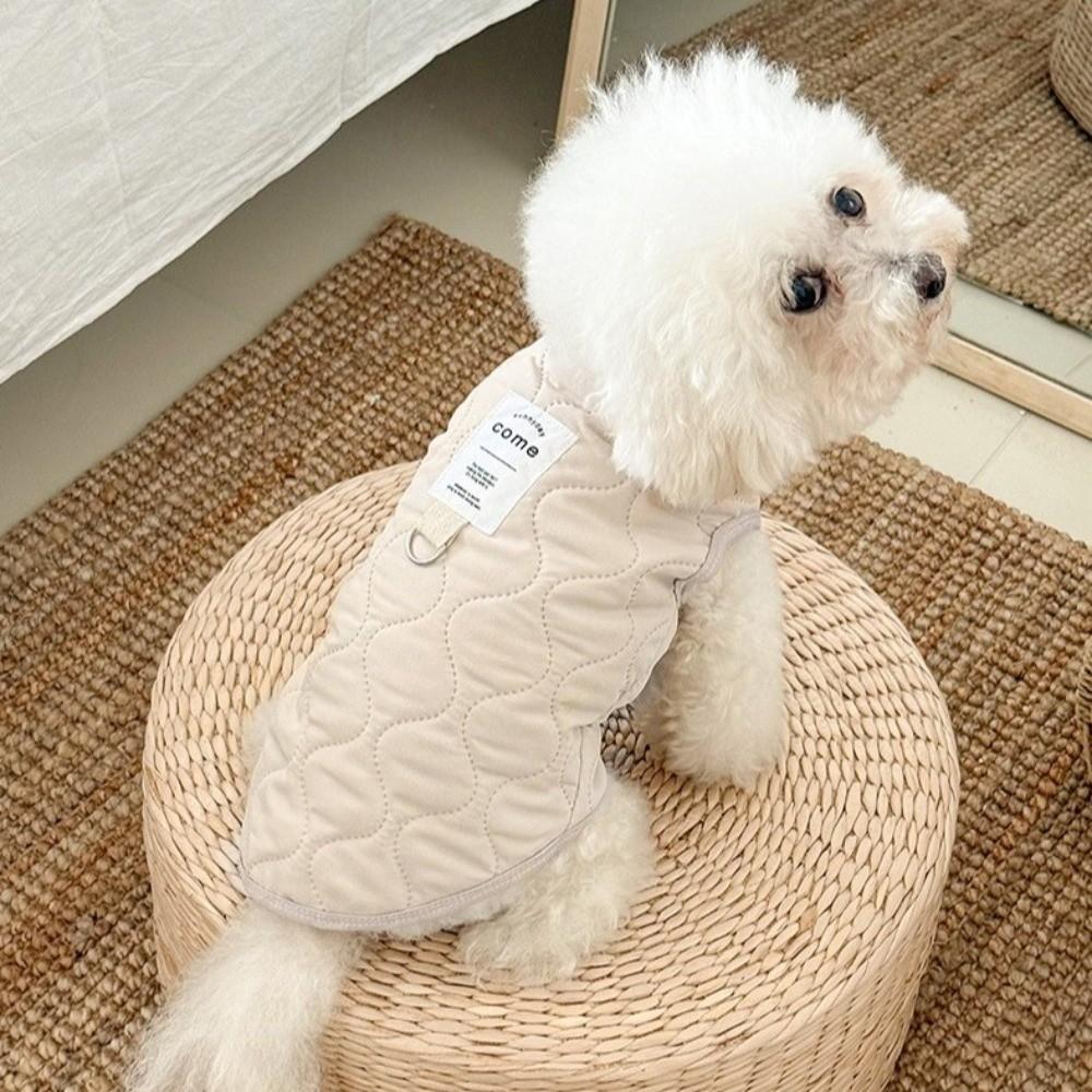 with D-ring Pet Jacket Thick Warm Puppy Coat New Winter Pet Dog Vest  for Small Medium Pet