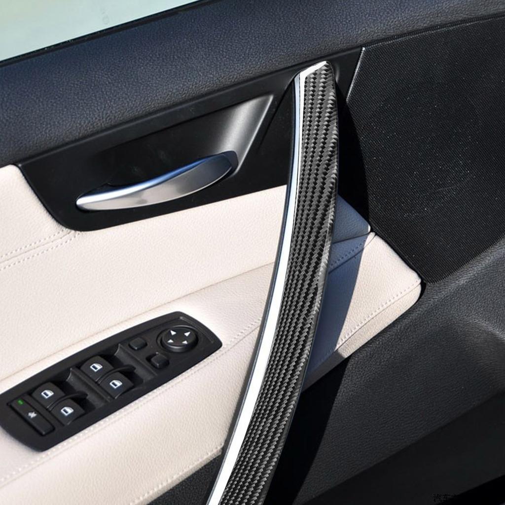 Для BMW X3 E83 2004 2005 2006 2007 2008 2009 2010 автомобильные аксессуары из углеродного волокна внутренняя дверная ручка крышка накладка наклейка