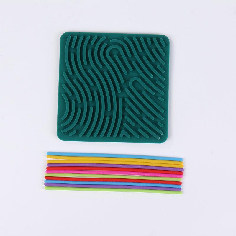 Детская силиконовая сенсорная доска для занятий - Креативная игрушка для тренировки кручения и концентрации