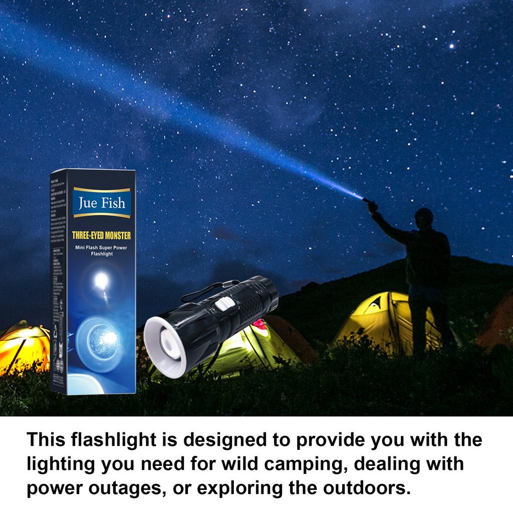 Flash Light Small EDC Flashlight, Super Bright Pocket Light, 1000 Lumens, USB-C Rechargeable, 300 Meter Lighting Range Ip65 Waterproof