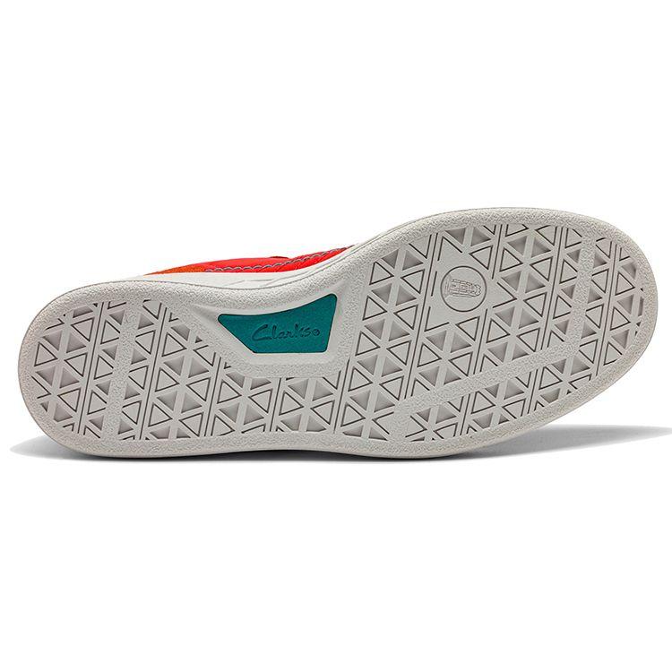 Clarks Серия Арт Замша Коровья Кожа Ткань Ретро Мода Повседневные Кроссовки Мужские кроссовки Гранатово-Красный 261703997