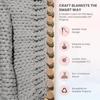 Adjustable Size Chunky Blankets Loom Portable Modular Design Hand Knitting Board Detachable Beginner Friendly Hand Weaving Kit