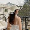 Straw Hat Women's Summer Women's Big Brim Hat Korean Version Versatile Pearl Casual Sunscreen Beach Hat