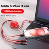 UYDH3 Hot 2025 Cable Scalable Phone Car Interior 3 In 1 USB Fast Charging Cable For BMW Series X1 X3 X4 X6 E90 E91 I3 I4 F30 F48 F30 F