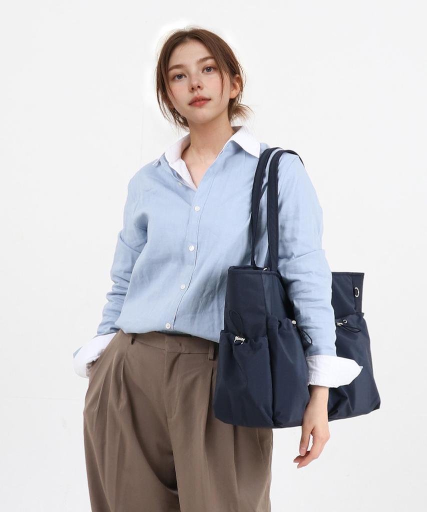 Cozycomma 17-Pocket Nylon Peddler Bag_Cozy Bag [Navy]