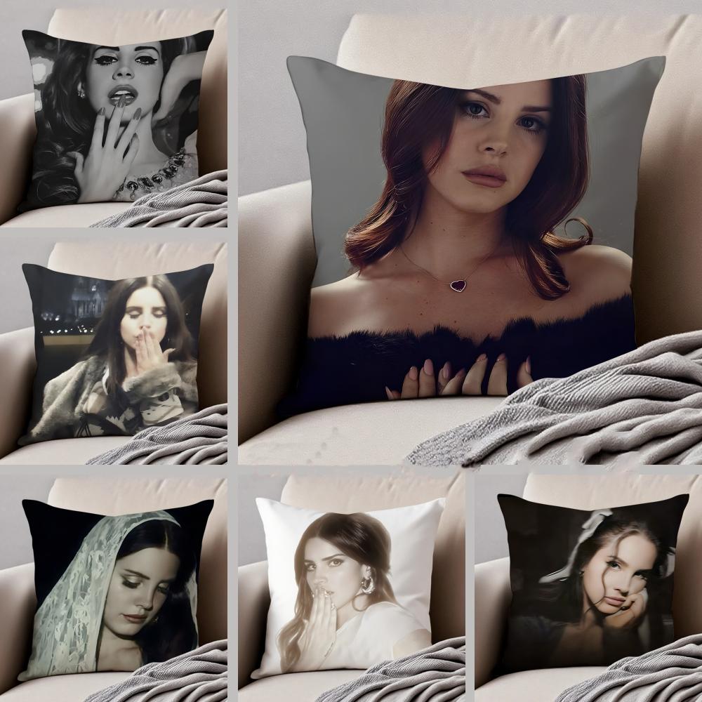 Наволочка Lana Del Rey Льняная Наволочка Мягкая Дышащая Защитная Декор Дивана Комнаты