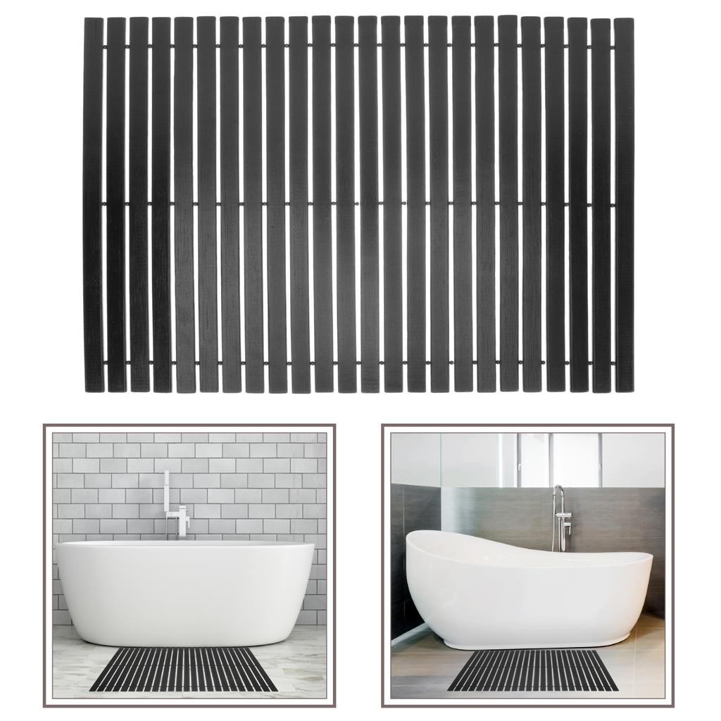 Bamboo Bath Mat Non Skid Floor Cushion Shower Foot Pad Anti Entry Doormat Household Merchandise Decorative