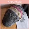 Waterwashed Cotton Retro Beret Hat With Breathable And Sunshade Features For Men And Women
