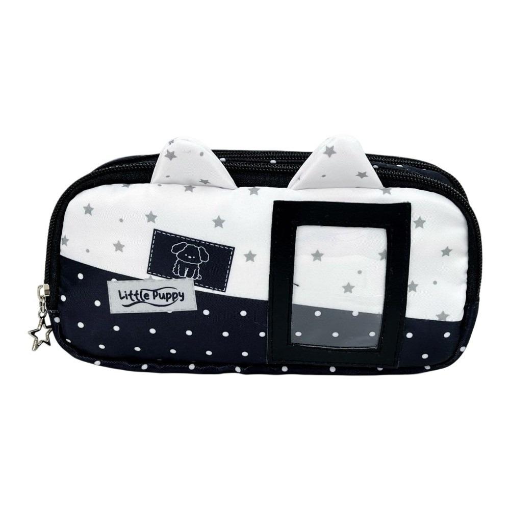 Desktop Storage Polka Dot Pencil Case Y2K Star Stripe Stationery Bag Stationery Holder