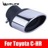 Car Stainless Steel Rear Exhaust Pipe Muffler Tail End Tube for Toyota C-HR CHR 2017 To 2022 Car Accessories Auto