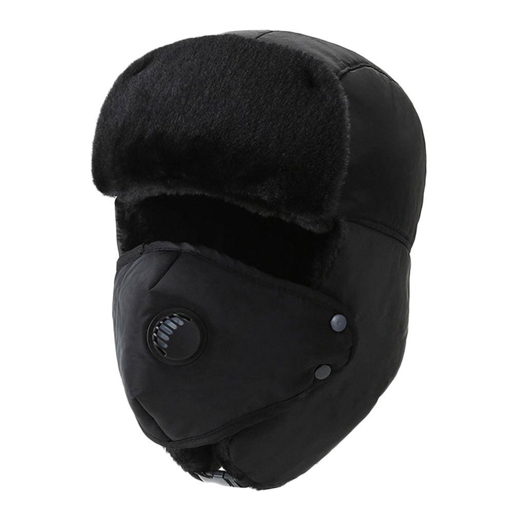 Warm Beanie Russian Caps Plush Winter Hat Outdoors Bomber Hat for Men Women