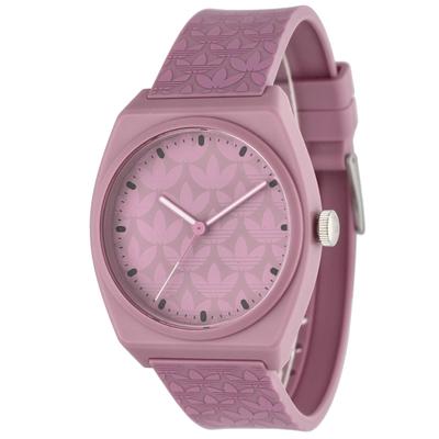 Оригинальные часы PROJECT TWO GRFX Project Two Graphic Pink Dial Resin Windshield Quartz 5 ATM Waterproof 36MM China Watch AOST23052 [Adidas Swatch]