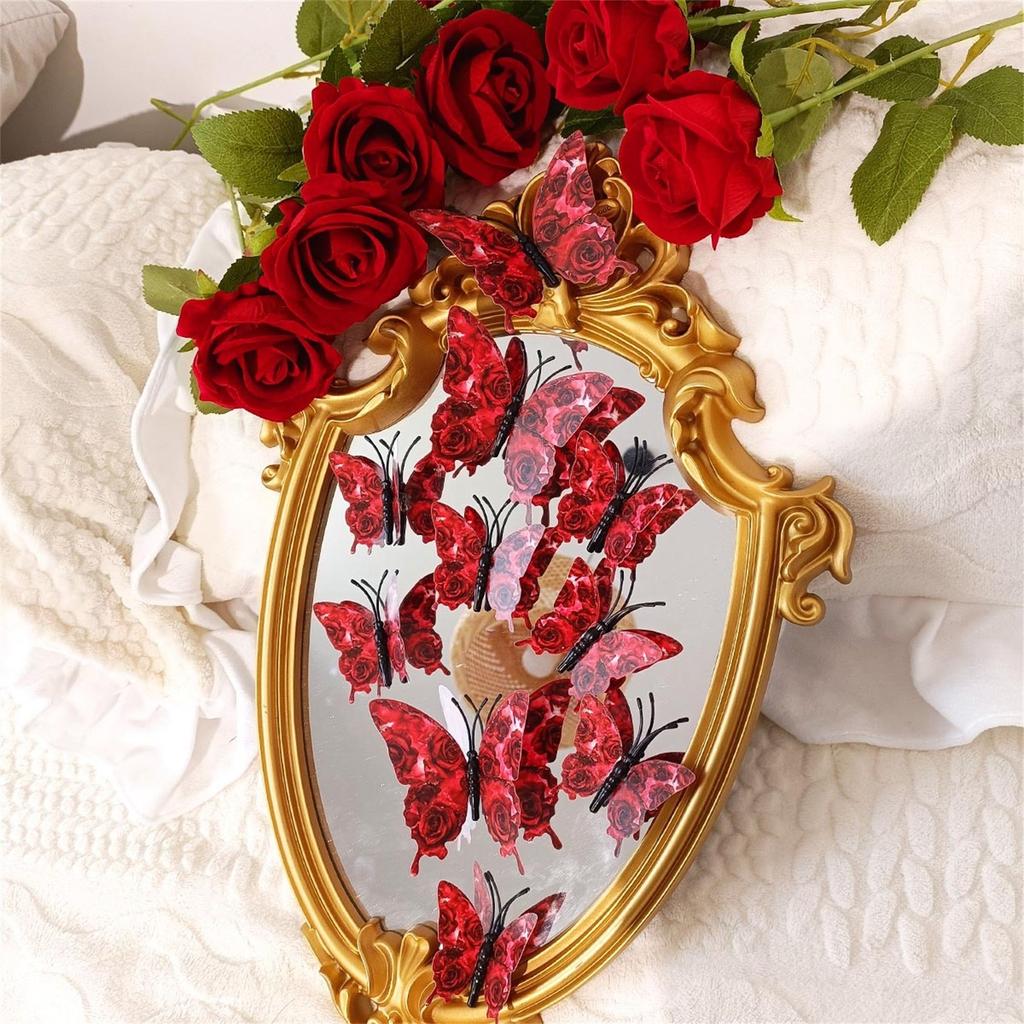 Three Dimensional Butterfly Stickers For Living Room Background Wall DIY Home Decoration Wall Stickers