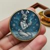 Christmas Temptation Coin Pin-Up Inspired Adults Holiday Token Metal Collectible Coin Decoration