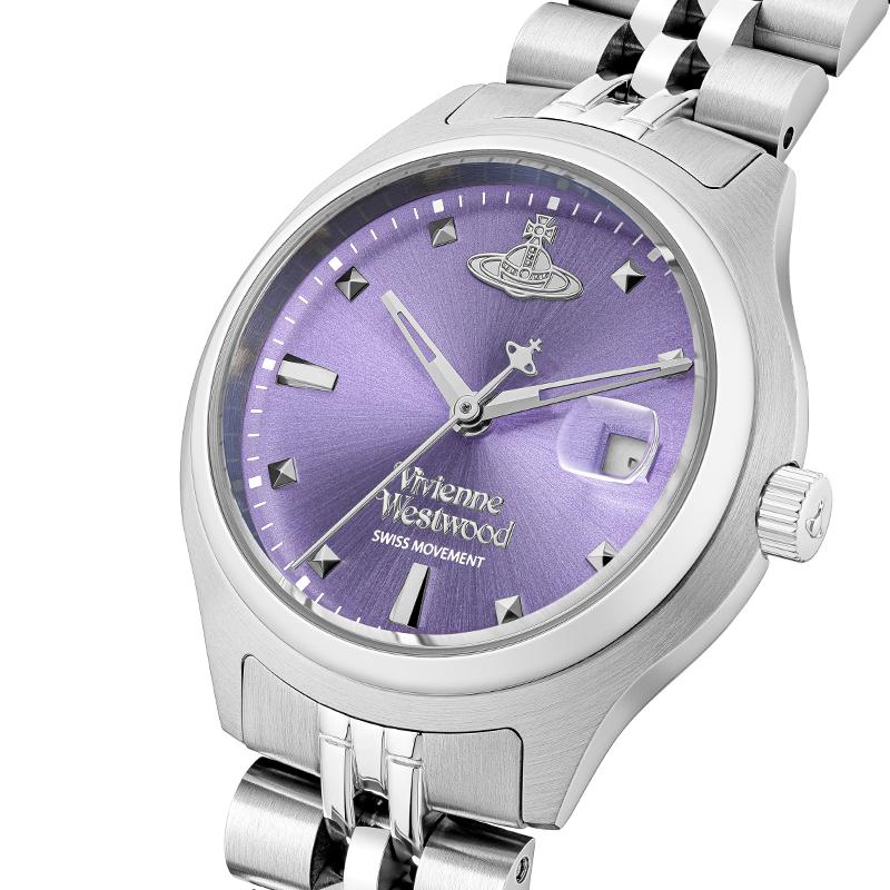 VIVIENNE WESTWOOD Кварцевые часы 29 мм Фиолетовый циферблат Женские часы DWVV311PPSL