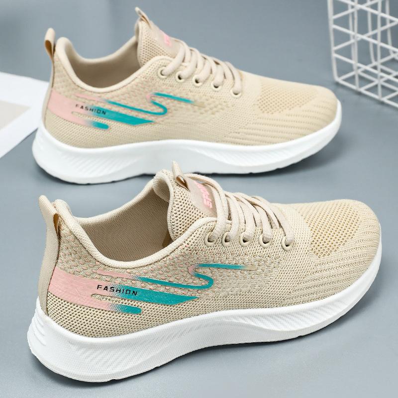 Женская обувь, спортивная обувь, новая летняя обувь, дышащая сетчатая обувь, мягкая подошва, не устают ноги, кроссовки для бега, легкие одинарные туфли, женская