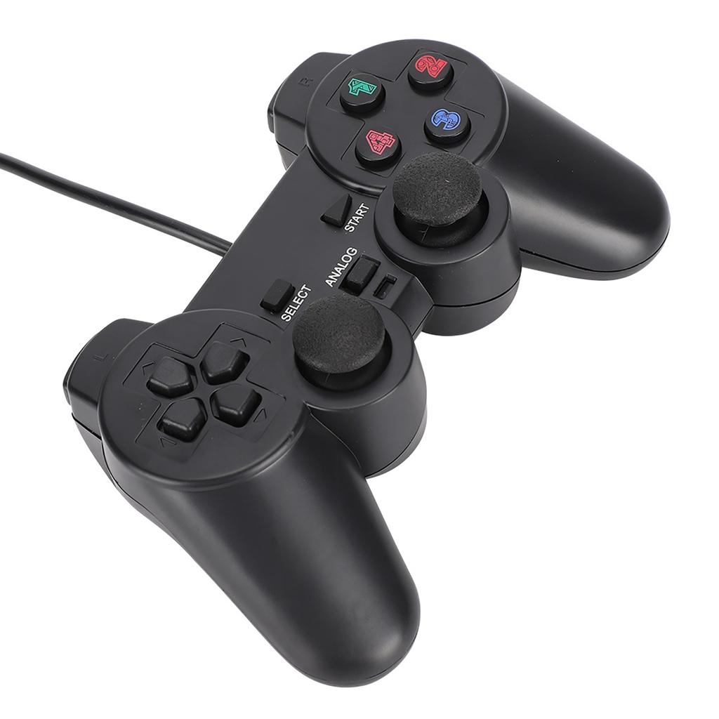 Computer Game Controller Wired USB Gamepad with Dual‑Vibration For PC Laptop Joystick