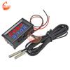 DC 4-28V 4 Digit LED Dual Display Digital Thermometer NTC Waterproof Temperature Sensor Tester Thermograph For Car 5V 12V 24V