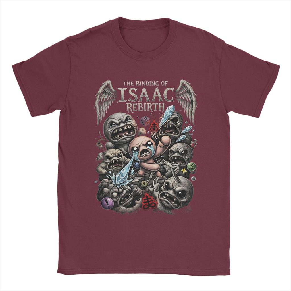The Binding of Isaac Pixel Cotton T Shirt For Unisex Summer  Vintage T Shirts Crewneck Hippie Tees Big Size Hot Sale Clothing