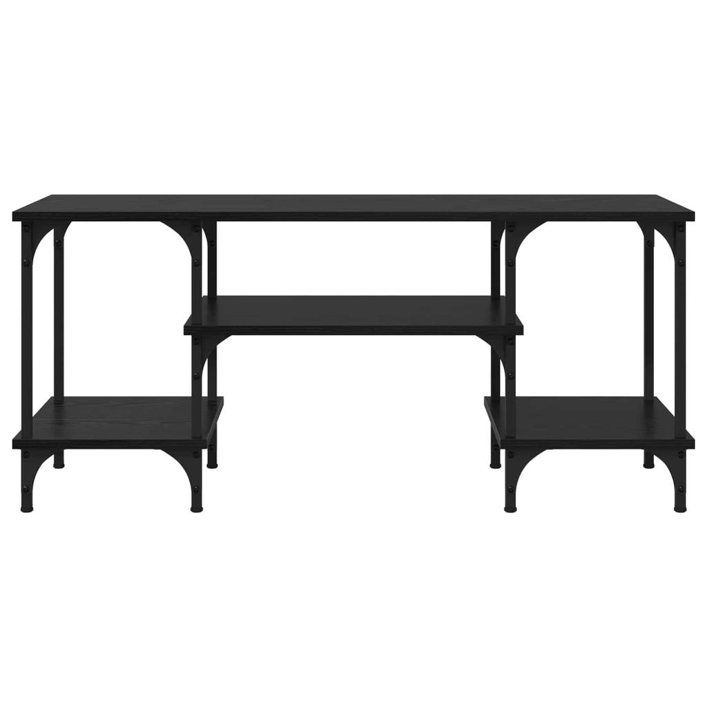 TV Stand Black Oak Effect 102 x 35 x 45.5 cm