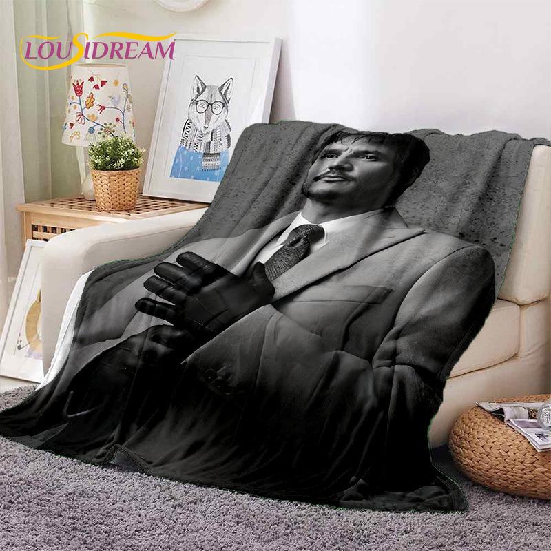 Pedro Pascal 3D Soft Throw Blanket - Warm Picnic, Bed, Sofa Accessory