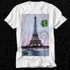 1909 Париж Эйфелева башня Раскрашенная футболка 500