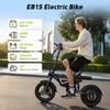 Foldable Electric Bike EB1S  250W Motor 12AH Battery 25km/h High-Speed 14inch Vacuum Inflatable Tires With APP Control