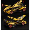 1/32 Lamborghini V12 Sports Car Simulation Diecast Metal Alloy Model Car Sound Light Pull Back Collection Kids Toy Gift A655