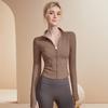Autumn Spring Women's Quick Drying Sports Coat Women's Tight Top Yoga Jacket Long Sleeve Zipper Jacket Running Fitness Women's Jacket