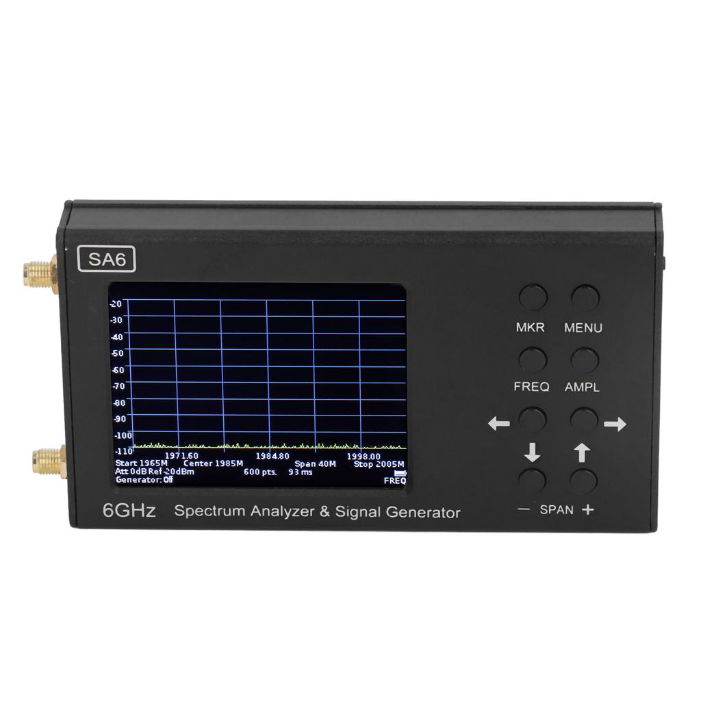3,2-дюймовый цветной сенсорный экран 6 ГГц анализатор спектра SA6 генератор сигналов для Wi-Fi 2G 4G LTE CDMA
