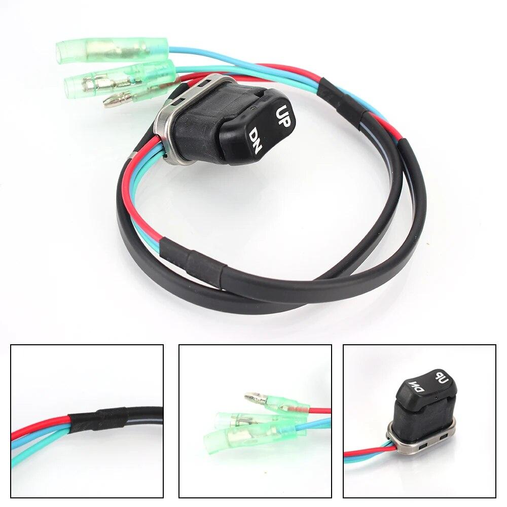 Car Push Button Switch Trim Tilt Switch Assembly Kit For 4 Stroke Motor Marine Ship Accessories Outboard Remote Controller