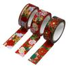 Японская малярная лента Kamiso Washi Beautiful MONDE Christmas 15 мм Ширина 7 м Набор из 3 штук A