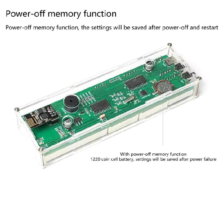 Программируемые 8-разрядные цифровые часы, набор для пайки с модулем ESP8266, набор часов с цифровыми лампами для дома и офиса