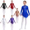 Gymnastics Leotards for Girls Long Sleeve Rhinestone Ice Skating Dress Rhinestone Dance Dresses