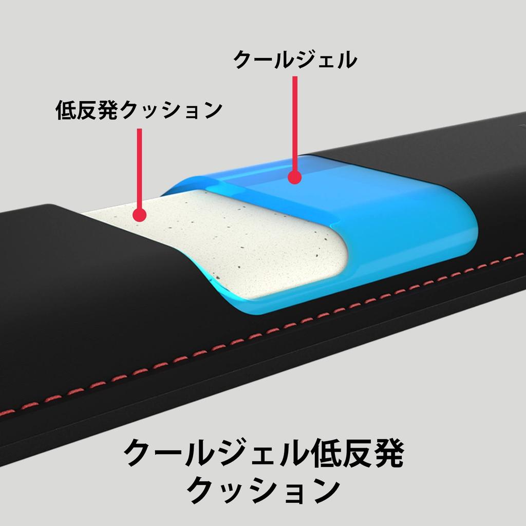 HyperX Wrist Rest for Tenkeyless Keyboards, Fatigue Reduction, Memory Foam Cushion, Ergonomic Design, 2-Year Warranty, Black (4Z7X1AA)